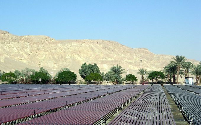 Her ser vi et vanningsanlegg fra en Kibbutz i Israel. Jødene har investert mye i kunstige vanningsanlegg og deler gjerne sine kunnskaper med andre.